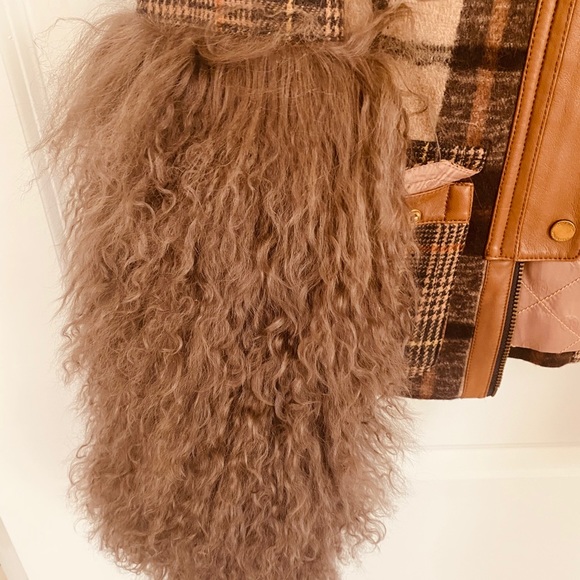 EUC Rare Tory Burch Fur Sleeve Coat Size 0 - Picture 4 of 5